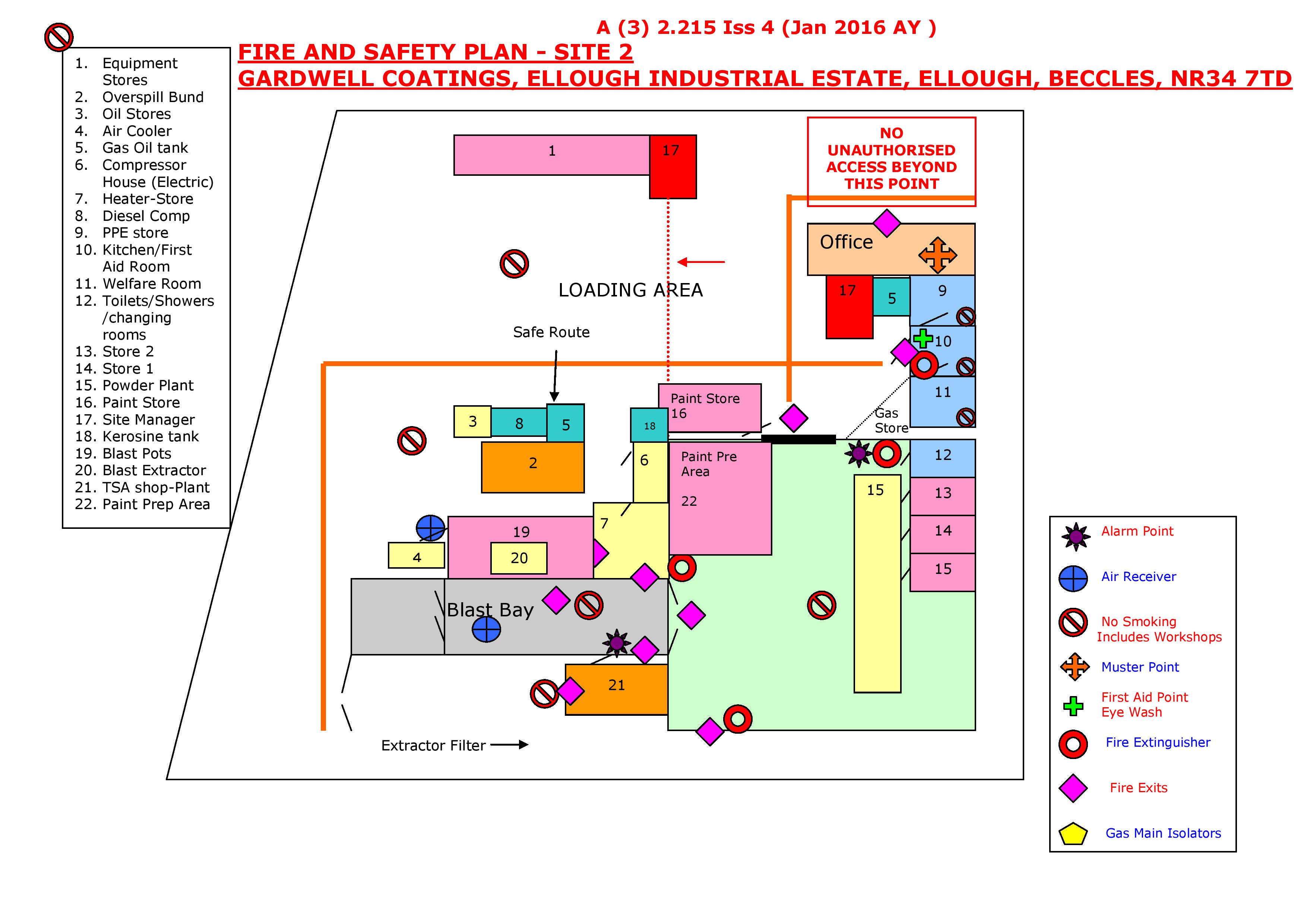 A (3) 2.215 - Fire and Safety Plan Site 2 airoblast issue 4 jan 16-page-001